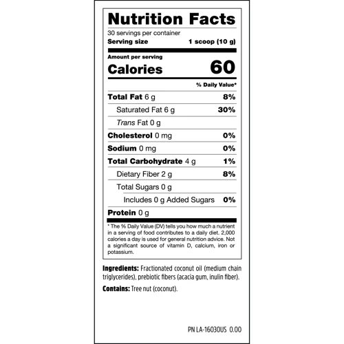 Енергетик North coast naturals MCT Powder 300 g /30 servings/Unflavored: Тип Энергетики