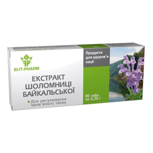 Еліт-фарм Екстракт Шоломника Байкальського 0,25 г № 80