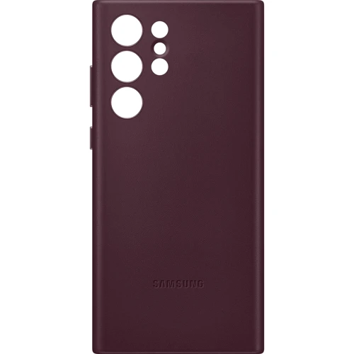 Чохол для телефона Samsung Leather Cover Burgundy (EF-VS908LEEGRU) для Samsung S908 Galaxy S22 Ultra: Колір бордовый