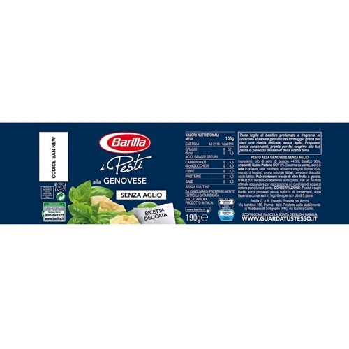 Соус Barilla Pesti alla Genovese Senza Aglio 190 мл (WT01014) фото 1
