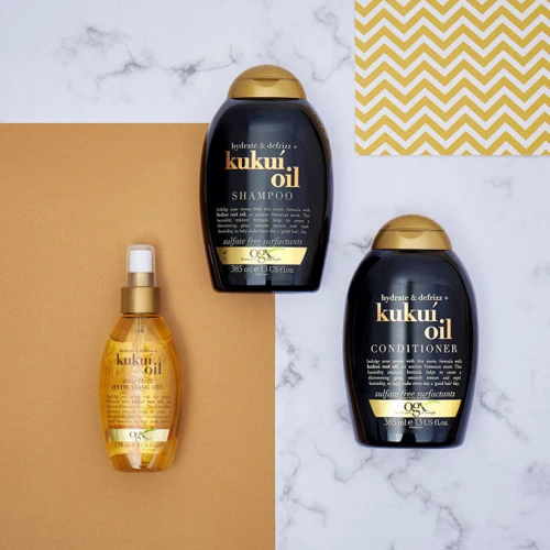 OGX Kukui Oil Кондиционер Увлажнение и гладкость с маслом гавайского ореха 385 ml фото 7