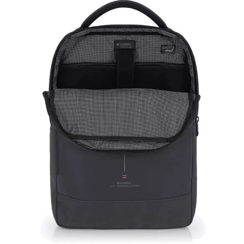 Рюкзак для ноутбука Gabol Backpack Reflect 14L Grey серый (412455-016): Фактура Гладкая