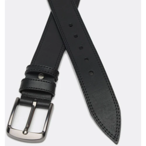 Чоловічий ремінь Borsa Leather чорний (Cv1mb20-125): Стать Чоловік