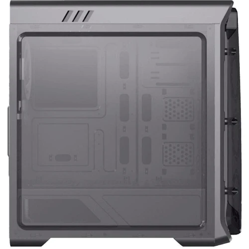 Корпус GameMax StarLight B-White: Материал передней панели пластик и сталь