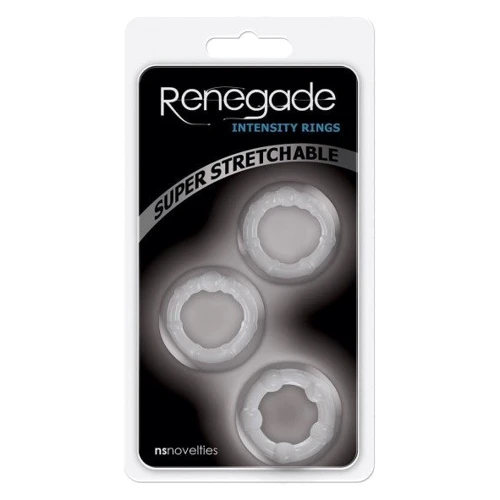 Набір ерекційних кілець Ns Novelties Renegade Intensity Rings (прозорий)