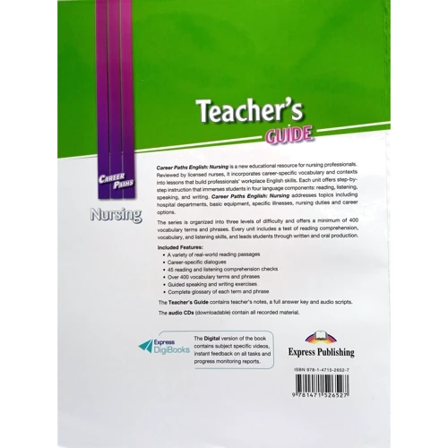 Career Paths: Nursing: Teacher's Guide: Виробник Express Publishing