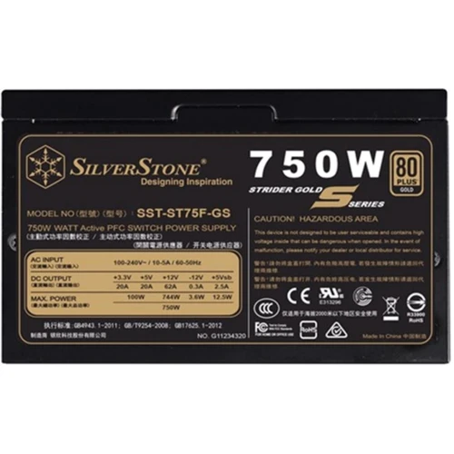 Блок питания Silverstone ST75F-GS v3.0 750W (SST-ST75F-GS): Модульные (съемные) кабеля есть