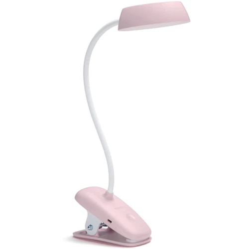 Настольная лампа аккумуляторная Philips LED Reading Donutclip Pink (929003179627)