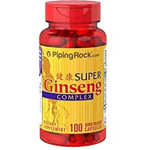 Piping Rock Super Ginseng Complex Plus Royal Jelly 100 Capsules Суперкомплекс из женьшеня и маточного молочка