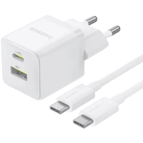 Зарядний пристрій Baseus Wall Charger Palm USB-C+USB 30W White with USB-C Cable (P1011160A213-01)