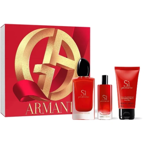 Набор Giorgio Armani Armani Si Passione Парфюмированная вода 100ml+Лосьон для тела 50ml+Парфюмированная вода 15ml