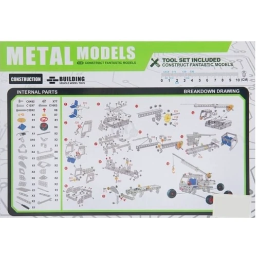 Металевий конструктор Aole Toys Підйомний кран, 243 деталей (3114): Виробник Aole Toys
