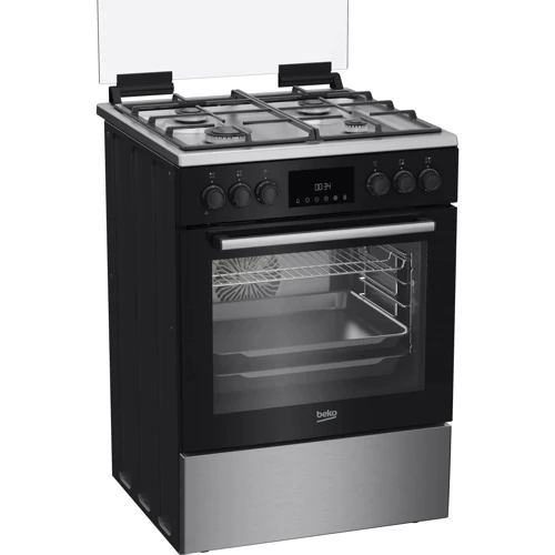 Плита комбинированная Beko FBSM62530DXMS: Управление механическое