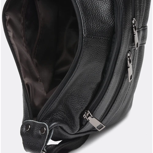 Женская сумка через плечо Borsa Leather черная (K1105-black): Пол Женский