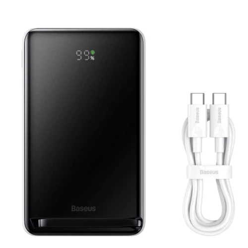 Внешний аккумулятор Baseus Power Bank 10000mAh 20W MagSafe Bracket Wireless Fast Charge White (PPCX000002): Емкость батареи, мАч 10000