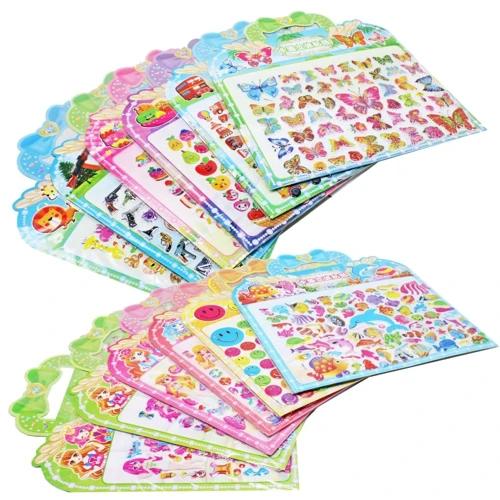 Набор объемных наклеек Mic 12 листов в ассортименте 30х33 см (DH88): Производитель Mic