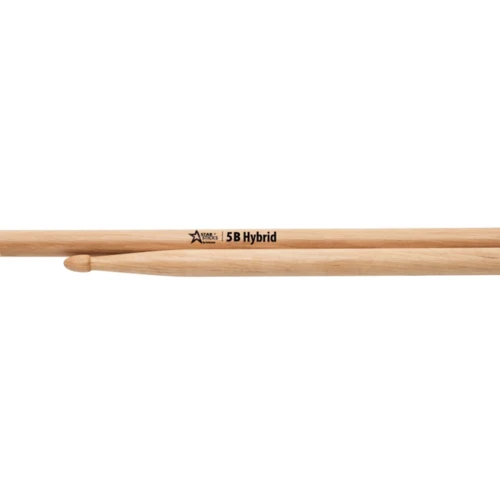 Барабанные палочки StarSticks HoRnbeam 5B Hybrid (G4): Наконечник Деревянный