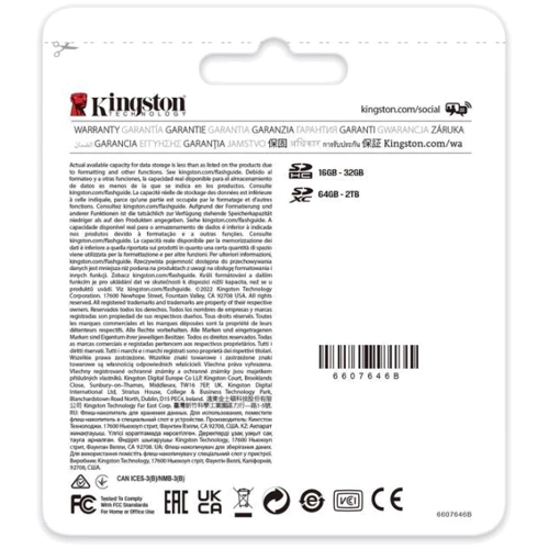 Карта пам'яті Kingston 32GB SDXC Class 10 UHS-II U3 Canvas React Plus (SDR2/32GB): Клас карти V90, U3, UHS-II, Class 10