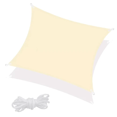 

Тент-парус теневой для дома, сада и туризма Springos 4 x 4 м SN1024 Light Yellow