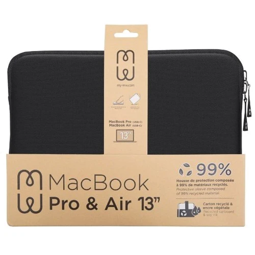 MW Basics 2Life Sleeve Case Black/White (MW-410141) for MacBook 13-14": Тип аксессуара чехол