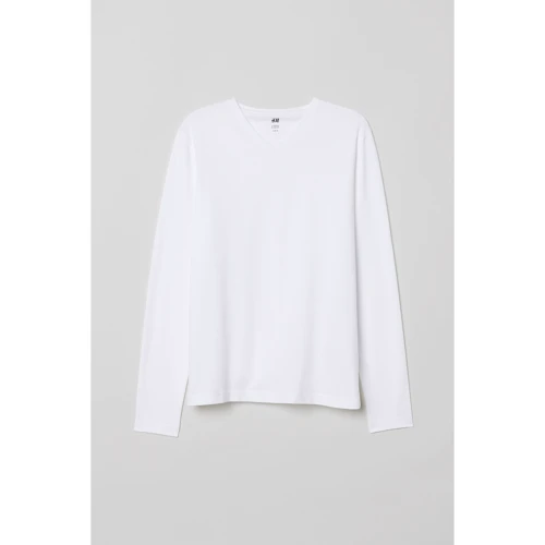Лонгслив H&M 6968209 M белый