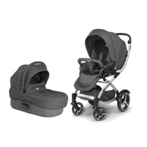 Коляска Chicco Artic + люлька Anthracite (серый) + колеса (79374.99.02): Тип коляски универсальная коляска (2-в-1)