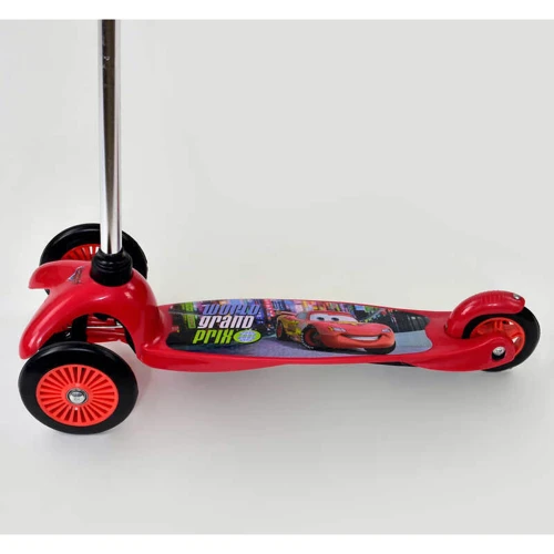 Самокат триколісний Тачки, колеса PVC, Red (60396): Тип коліс литі