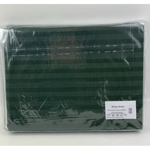 Простирадло на гумці SoundSleep Stripy Green бязь 90х200х20 см (93949309): Склад 100% хлопок