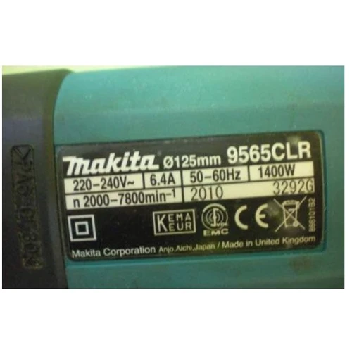 Шлифмашина угловая (болгарка) Makita 9565CLR фото 4