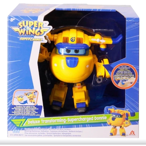 Игрушка-трансформер Super Wings Supercharge Lights & Sounds Donnie Донни ( свет, звук) (EU740432): Тип игрушки Робот-самолет
