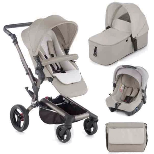 Универсальная коляска 3в1 Jane Rider Strata Micro Off White (S50)