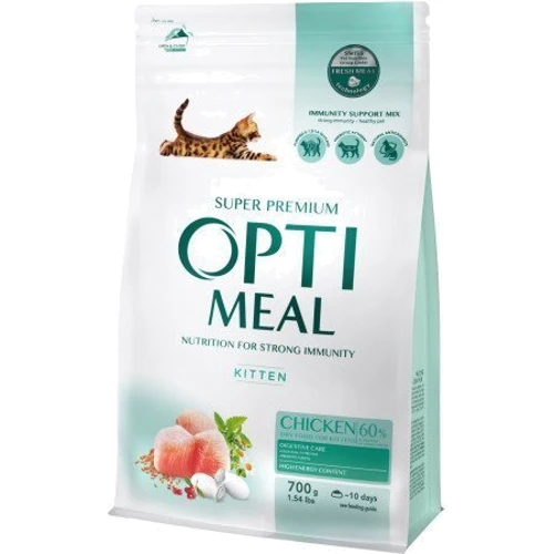 Сухий корм Optimeal Kittens для кошенят з куркою 0.7 кг (4820215364706)