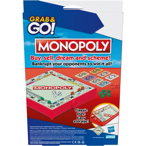Игра настольная дорожная HASBRO GAMES Монополия (F8256): Производитель Hasbro