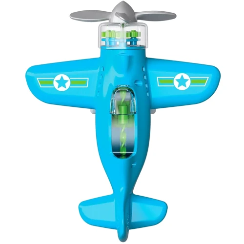 Іграшковий літак Fat Brain Toys Playviator Крутись пропелер блакитний (F2262ML)