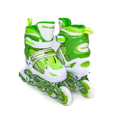Ролики Power Champs Green размер 38-42 (1163512846): Расположение колес in-line с возможностью перестановки