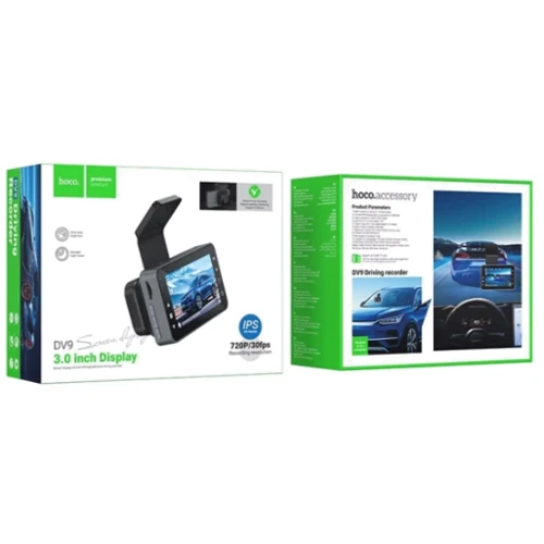 Автомобильный видеорегистратор Hoco DV9 3-inch screen driving recorder (720P) Metal Gray: Угол обзора, градусов 120
