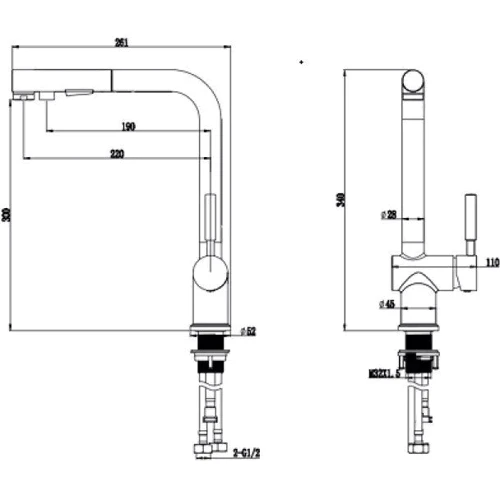 Смеситель для кухонной мойки Nett FBL-34