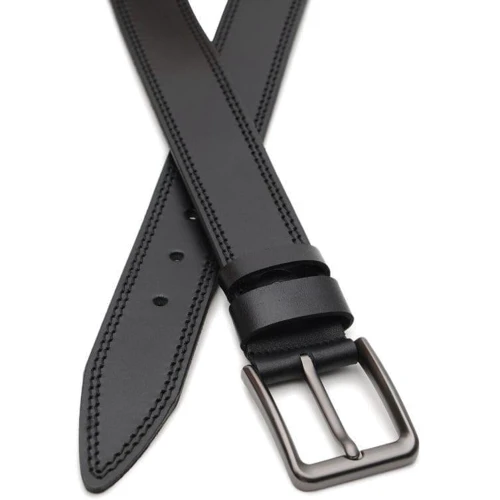 Чоловічий ремінь Borsa Leather чорний (V1125GX06-black): Стать Чоловік