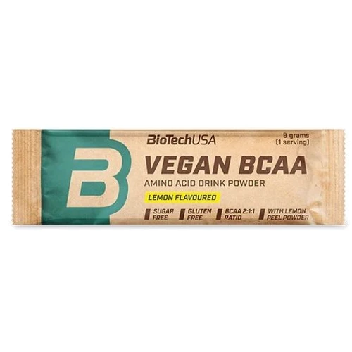 Аминокислота для спорта BioTechUSA Vegan BCAA 9g / 1 serving/ Lemon
