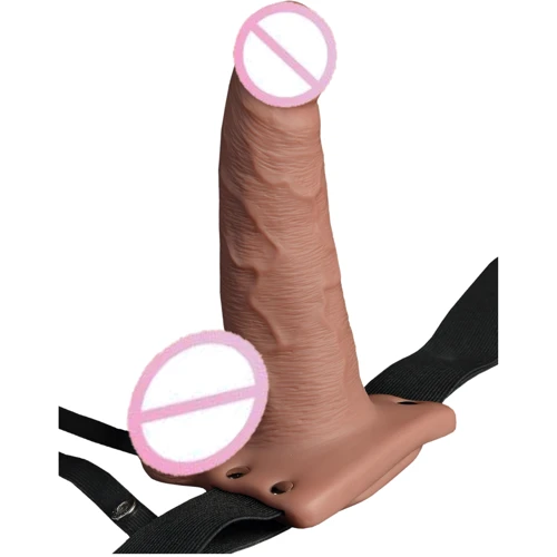 Полый страпон Pipedream 6inch Hollow Recharge Strap On, 14х4,5 см