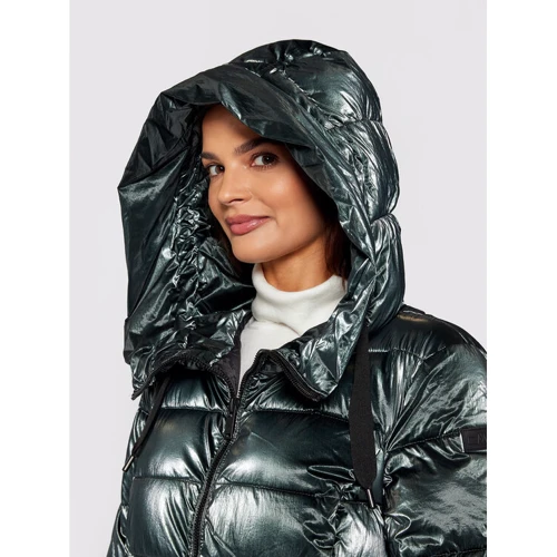 Куртка CMP Woman Coat Fix Hood 31K2866-F962 48 (40) зеленая зимняя с капюшоном: Длина рукава Длинный