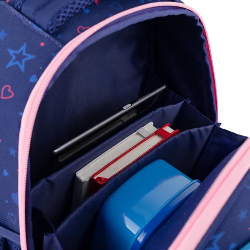 Рюкзак GoPack Education каркасний 597M-3 Be Happy (GO24-597M-3): Корпус рюкзака Каркасный