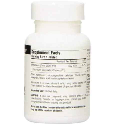 Source Naturals Ultra Chromium Picolinate Хром Піколінат 500 мкг 60 таблеток: Тип Хром