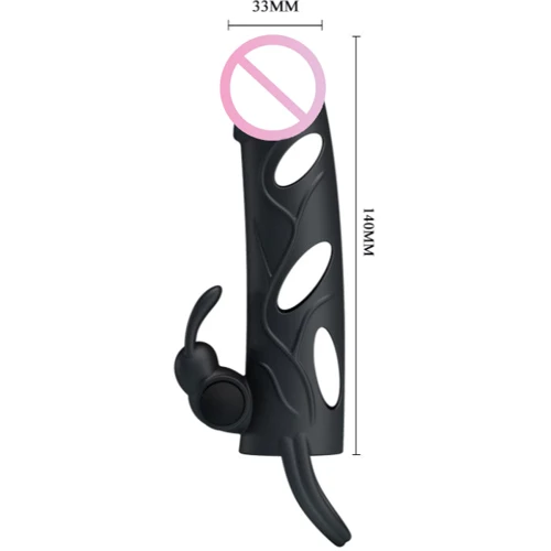 Насадка на член LYBAILE Pretty Love Penis Sleeve 5.5 "Black