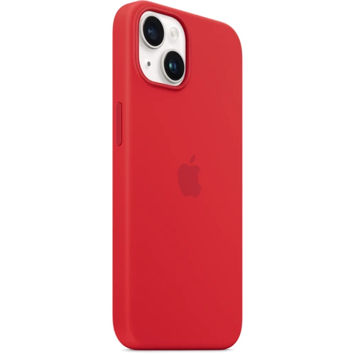 Чехол для iPhone Apple iPhone 14 Silicone Case with MagSafe - (PRODUCT)RED (MW5U3ZE/A): Материалы Силикон