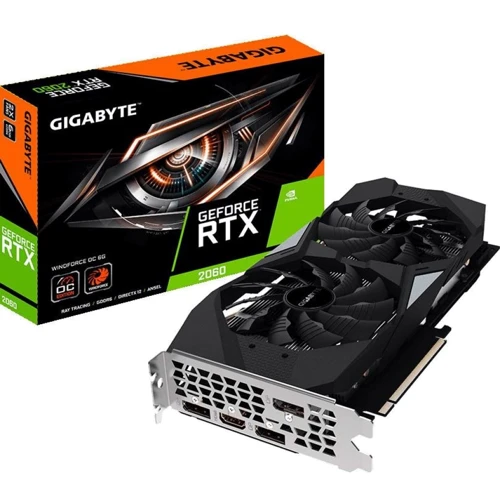 Видеокарта GIGABYTE GeForce RTX2060 6144Mb WINDFORCE OC (GV-N2060WF2OC-6GD)