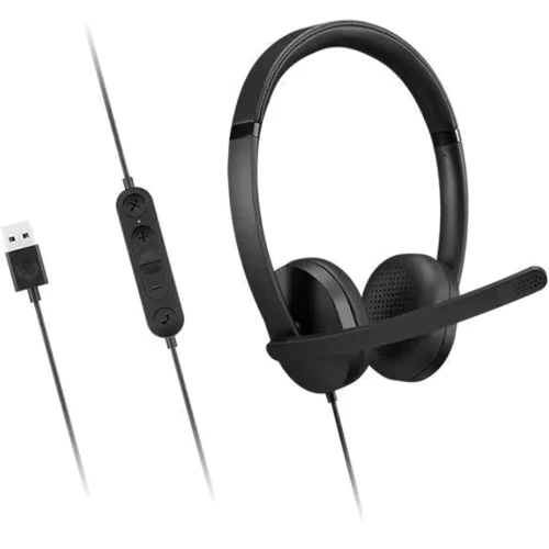 Навушники Lenovo USB-A Wired Stereo Gen 2 Black (4XD1P83425)