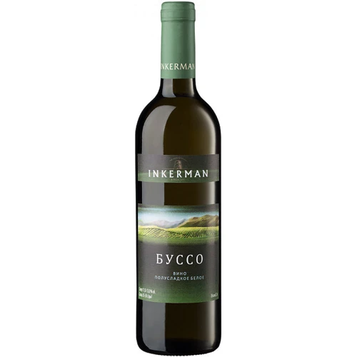 Вино Inkerman Буссо, полусладкое белое, 13% 0.75л (DDSAS1N163)