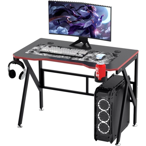 Геймерский стол GT Racer 120x60x73 см Black (T-1218)