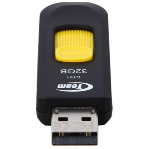 USB-флешка Team 32GB C141 USB 2.0 Yellow (TC14132GY01): Вес 10 г